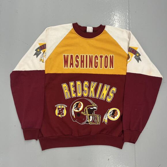 Vintage 90s Washington Redskins Red NFL Boxy Sweatshirt - Picture 1 of 6